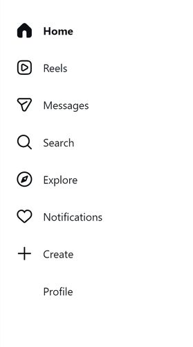 instagram website new UI sidemenu.png