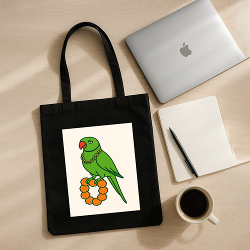 Parrot on Marigold Garland.jpg