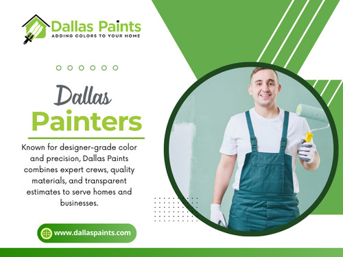 The best Dallas Painters understand that how the job is done matters just as much as how it looks when finished.

Contact :Dallas Paints
Address: 2427 Allen St, Dallas, TX 75204
 Phone: (214) 978-4400

Find Us On Google Map: https://maps.app.goo.gl/JUwfMorJhrE3fb626

 Read Our Blog:
https://dallaspaints.weebly.com/
https://dallaspainters.tumblr.com/
https://697864d8e6f50.site123.me/

More Links:
https://dallaspaints.c8ke.me
https://myanimelist.net/profile/dallaspainters
https://www.magcloud.com/user/dallaspaints