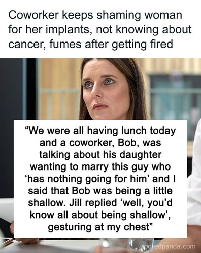 coworker insult chest implant sharing.jpg