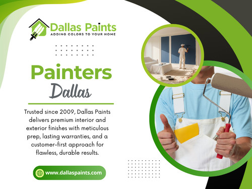 A quality paint job adds comfort, protection, and value to your home. Choosing the right team ensures that investment pays off for years, not months. When homeowners look for Painters Dallas residents trust, they are really looking for consistency, care, and craftsmanship they can rely on.

Contact :Dallas Paints
Address: 2427 Allen St, Dallas, TX 75204
 Phone: (214) 978-4400

Find Us On Google Map: https://maps.app.goo.gl/JUwfMorJhrE3fb626

 Read Our Blog:
https://697864d8e6f50.site123.me/
https://penzu.com/p/a55228ff7ad59874
https://dallaspaints.mystrikingly.com/blog/dallas-house-painters

More Links:.
https://heylink.me/dallaspaints/
https://www.goodreads.com/dallaspainters
https://myanimelist.net/profile/dallaspainters