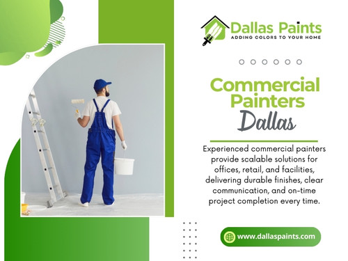 For Commercial Painters Dallas professionals, repair work is not optional. It is the foundation of a durable finish.


Contact :Dallas Paints
Address: 2427 Allen St, Dallas, TX 75204
 Phone: (214) 978-4400

Find Us On Google Map: https://maps.app.goo.gl/JUwfMorJhrE3fb626

Official website: https://www.dallaspaints.com/commercial-painting-service-dallas


 Read Our Blog:
https://paintsdallas.wordpress.com/
https://dallaspaints.wixsite.com/dallaspaints
https://dallaspaints.weebly.com/

More Links:
https://dallaspaints.c8ke.me
https://gravatar.com/dallaspaintshouse
https://disqus.com/by/dallaspainters/about/