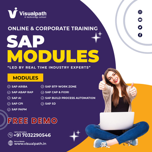 This program is built for learners who want depth, not shortcuts.
 It reflects how SAP is implemented and used in real organizations.
At #Visualpath training focuses on applying SAP across automation, integration, development, and operations.
Program coverage:
 🔹 SAP AI for intelligent automation
 🔹 SAP ABAP RAP for clean, enterprise-ready development
 🔹 SAP CPI for system integrations
 🔹 SAP CAP & Fiori for SAP application design
 🔹 SAP BTP Work Zone for collaboration
 🔹 SAP Ariba & SAP SD for core business processes
 🔹 SAP Build Process Automation for operational efficiency
🎯 What sets this apart:
 ✅ Real enterprise scenarios
 ✅ Trainers with live implementation experience
 ✅ Skills aligned with current industry demands
📞Whatsapp: https://wa.me/c/917032290546
🌐Course Info: https://www.visualpath.in/sap-artificial-intelligence-training.html