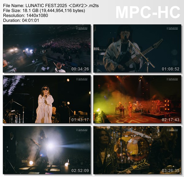 [TV-Variety] LUNA SEA – 10TH ANNIVERSARY LUNATIC FEST. 2025 DAY 2 (FujiTV TWO 2026.02.01)