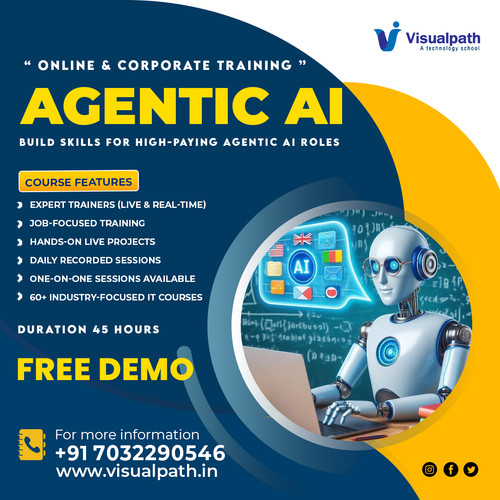 VisualPath offers advanced Agentic AI Training for learners seeking hands-on AI experience. Through Agentic AI Training In Hyderabad, students from India, USA, UK, Canada, and Australia gain practical skills in AI automation. For more details about the training course Call now+91-7032290546. 
WhatsApp: https://wa.me/c/917032290546
Visit: https://www.visualpath.in/agentic-ai-online-training.html