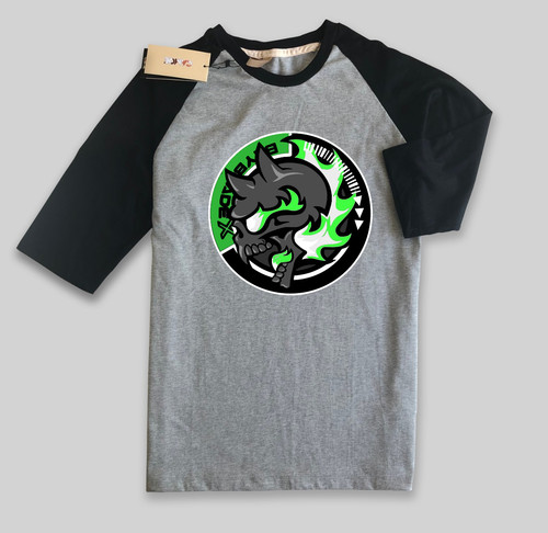 Raglan T Shirt 07 Black Grey.jpg