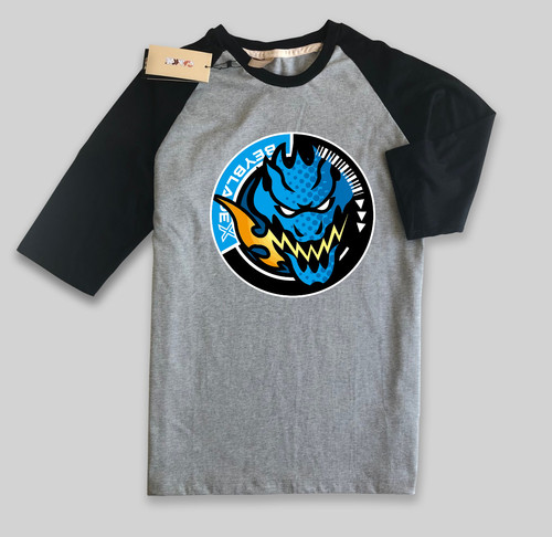 Raglan T Shirt 01 Black Grey.jpg