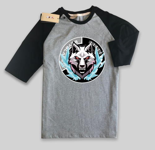 Raglan T Shirt 08 Black Grey.jpg