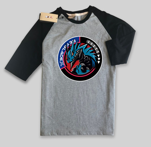 Raglan T Shirt 06 Black Grey.jpg