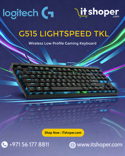 Logitech G515 LIGHTSPEED TKL wireless low profile gaming keyboard with RGB lighting, available at IT.jpg