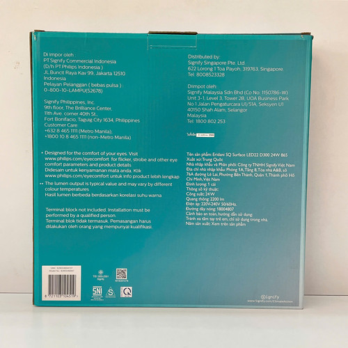 den led op noi vuong downlight philips eridani sq surface led22 cw d300 24w 865 2200lm 6500k (6)