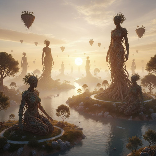 a calm beautiful and surreal cinematic scene captures a breathtaking moment at sunrise the ca.jpg