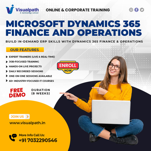 VisualPath offers a comprehensive Dynamics 365 Course that helps learners master enterprise finance and operational systems. With flexible Microsoft Dynamics 365 Training In Hyderabad, this program serves global learners from the USA, UK, Canada, and Australia. ☎️ Call +91-7032290546 for details.
WhatsApp: https://wa.me/c/917032290546
Visit: https://www.visualpath.in/dynamics-d365-finance-and-operations-course.html