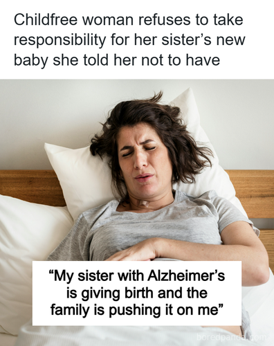 woman alzheimers giving birth wants sister step up.png