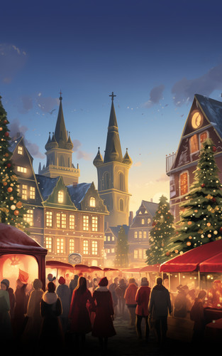 Festive Illustration Christmas Market Book Cover.jpg