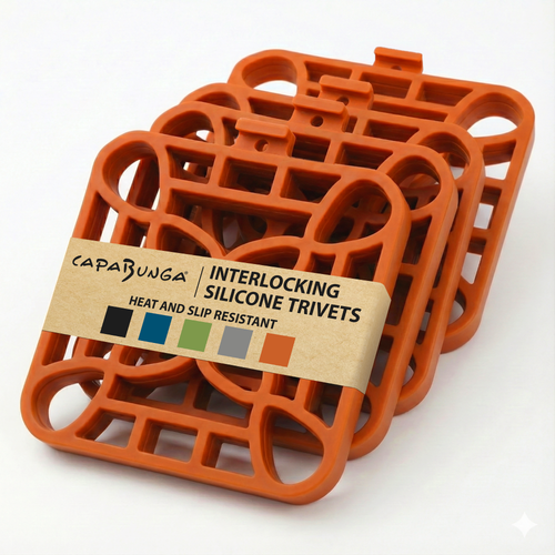 4pcs Orange Silicon Trivets.png