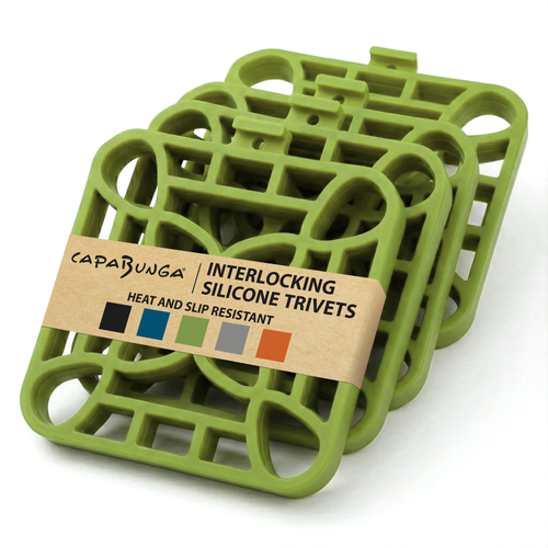 4pcs Green Silicon Trivets.png