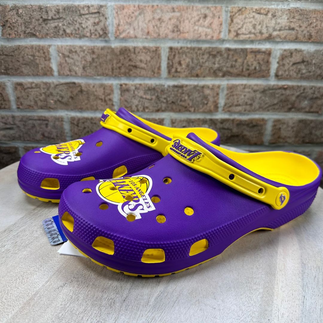 Sandália Crocs Classic Clog Los Angeles Lakers Sunflower