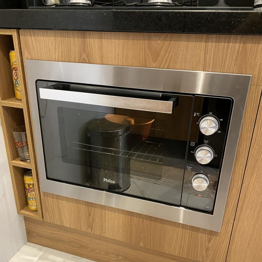 Forno Elétrico de Embutir Philco PFE47E Esmaltado Dupla Resistência 47L