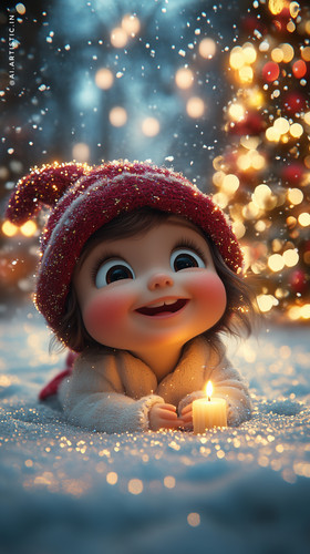 surajarts a cute baby girl in 3d animation style smiling happil dcca1055 30fe 4c30 8bc5 88c5ecd8b71a.jpg