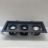 den downlight am tran chieu diem spotlight ba bong led philips inside idlbv108 led24 3x8w 4000k blac