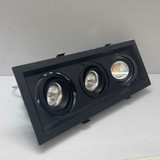 den downlight am tran chieu diem spotlight ba bong led philips inside idlbv108 led24 3x8w 4000k blac