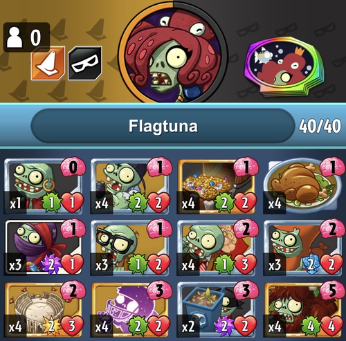 Aggro
Spark cost: 5,050 (budget)
Overwhelm opponents with a swarm of threats using Flag Zombie, and buff all your zombies at once with Leftovers and Primeval Yeti