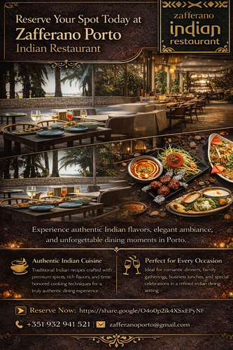 Reserve Your Spot Today at Zafferano Porto Indian Restaurant.png