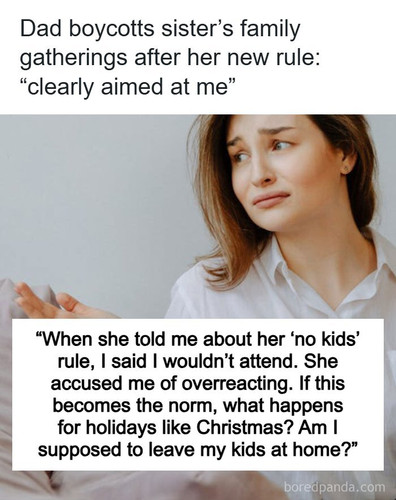 dad refuses attend no kids family gathering.jpg
