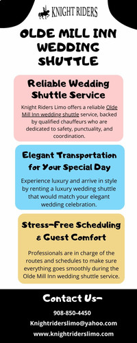Olde Mill Inn Wedding Shuttle for Timely Transport by Knight Riders Limo.jpg