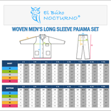 6. WOVEN MENS LONG SLEEVE PAJAMA SET FLAT COLLAR MEASUREMENT SPEC 01