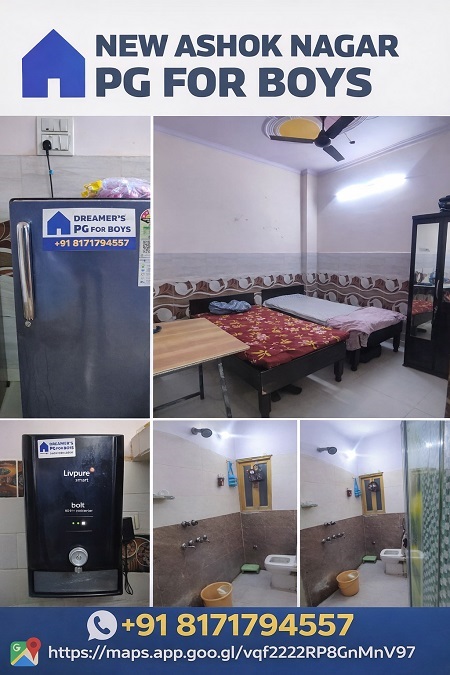 Best New Ashok Nagar PG for Boys with Comfortable Living in Delhi.jpg