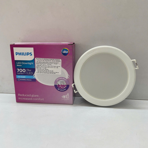 den downlight am tran led philips meson io 59449 d100 9w 4000k wh recessed 700lm (1)