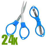 Tesoura de Plastico RLT Dobrável Azul Display C24 unidades5071 (4)