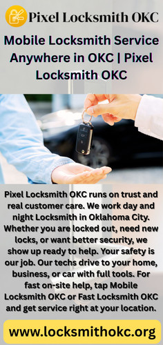 Mobile Locksmith Service Anywhere in OKC  Pixel Locksmith OKC.jpg