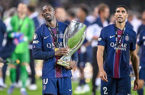 Ousmane Dembele bersama Achraf Hakimi Getty Images.jpg