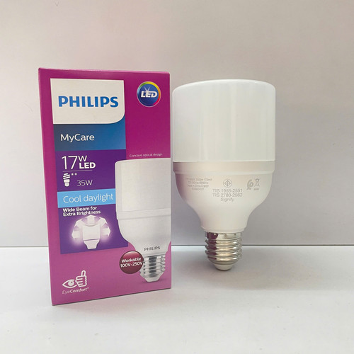 bong den ledbulb mycare philips ledbright 17w e27 6500k 230v 1ct12 apr t70 2350lm (2)