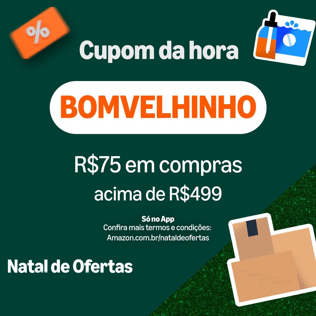 Cupom de R$ 75 off em compras a partir de R$ 499