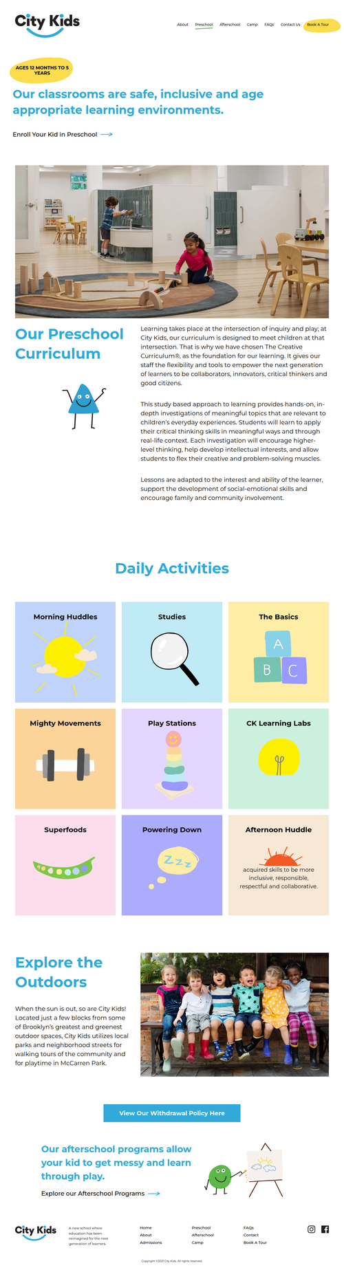 Finding the right preschool shouldn’t mean sacrificing quality or affordability. Our affordable preschools in Brooklyn, NY provide nurturing early childhood education designed to support your child’s development while meeting the needs of today’s families.

Learn More- https://citykids.nyc/preschool/