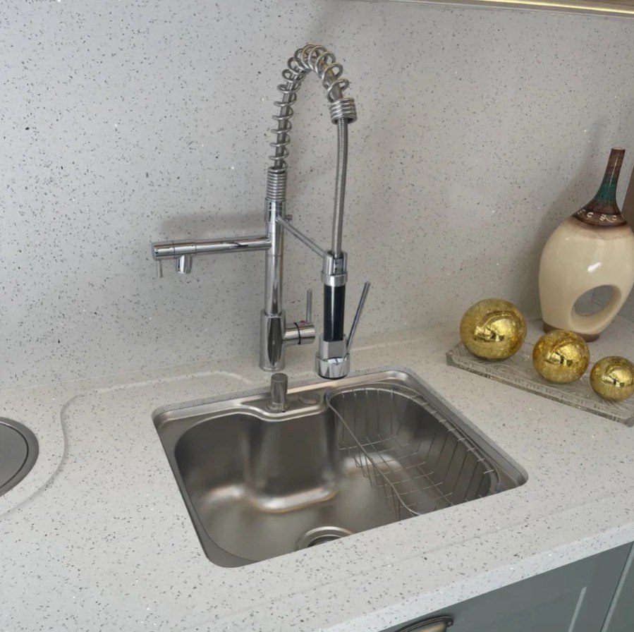 Kit Cuba Aço Inox C/ Torneira Flexível Gourmet Cozinha