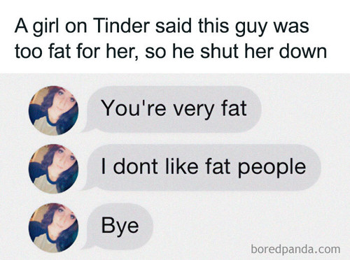girl fat shaming tinder guy comeback.jpg