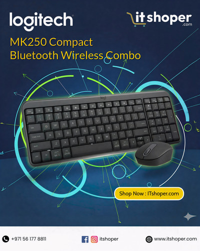 Logitech MK250 compact Bluetooth wireless keyboard and mouse combo available from electronics stores.jpg