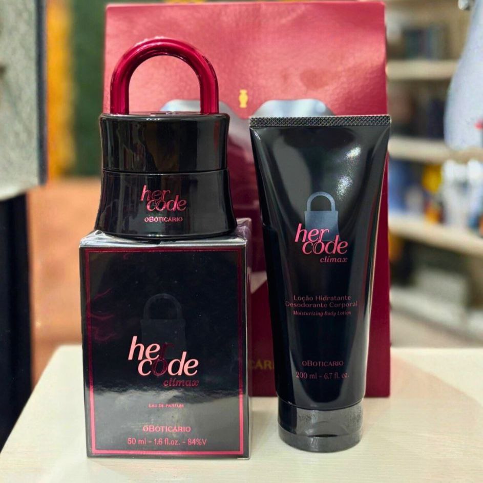 Her Code Clímax: Eau De Parfum 50ml + Loção Corporal 200ml