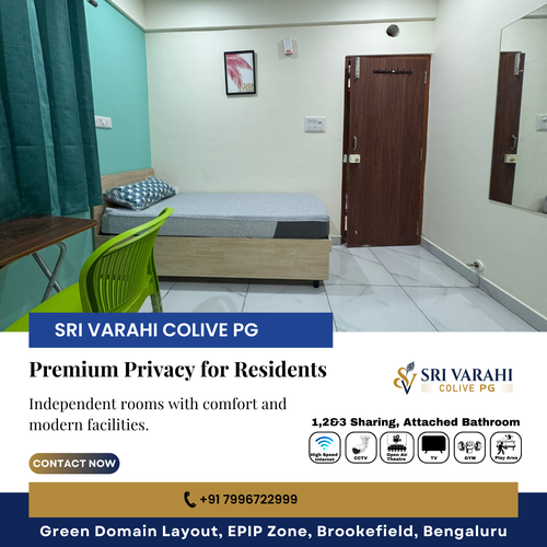 Enjoy independence at Sri Varahi Colive PG in Kundalahalli.