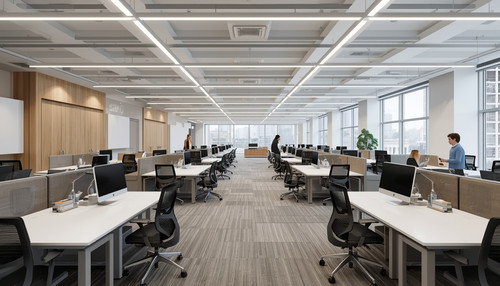 lucid origin Open plan office interior for employees multiple modern workstations arranged in 0.jpg