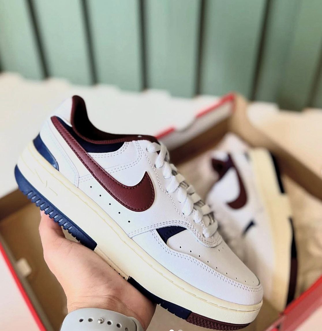 Tênis Nike Gamma Force Feminino – Branco+Vinho