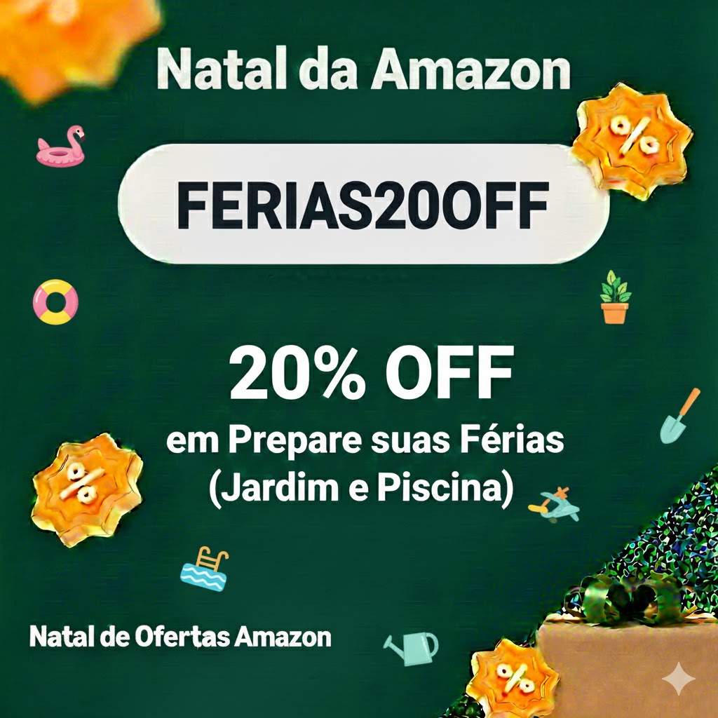 20% off em Prepare suas Férias (Jardim e Piscina)