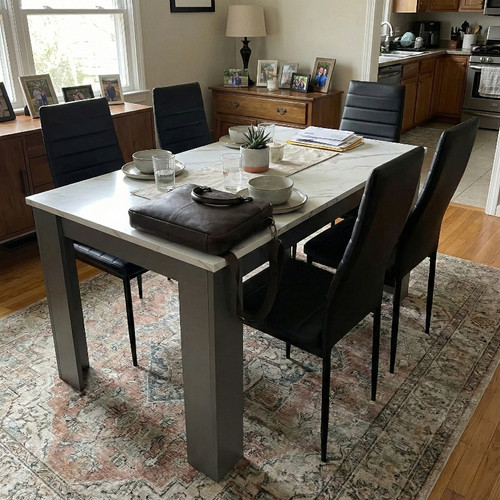 Everyday Dining Feels Right with This Dining Table and 6 Chairs Set.jpg