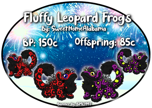 fluffy leopard frogs