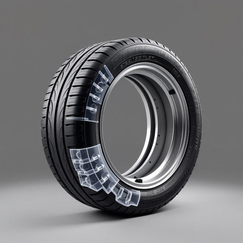 A detailed and realistic image of a car tire with a transparent cross section to show the internal s.jpg